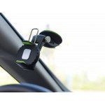 Wholesale Dashboard, Windshield Car Mount Phone Holder Fits iPhone, Samsung, and More Q001 (Black)